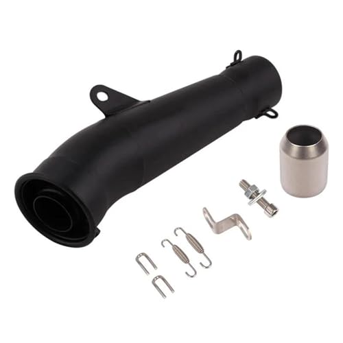 SEYXF Motorradauspuff Abnehmbarer Universal-Motorradauspuff, Modifizierter Rennschalldämpfer, Für Yamaha R3 R15 R6 NMAX155, Für Kawasaki Z250, Für H-ONDA CRF 230(Nero) von SEYXF