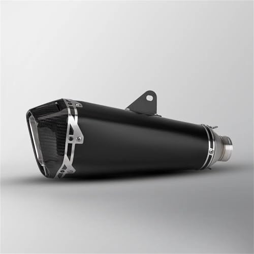 SEYXF Motorradauspuff Motorrad-Auspuffschalldämpfer (51 Mm) Für Yamaha R7 R1 R3 MT03 MT07 MT10 XSR900 Für Kawasaki ZX6R Z900 ZX10R(Nero) von SEYXF