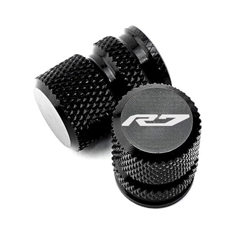 Ventilkappen 2 Stück Für Yamaha R7 2022 2021 Rad Reifenventil Luftanschluss Abdeckkappe Motorradzubehör(Nero) von SEYXF