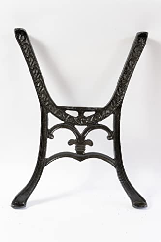 Euro Sezam, Gusseisen Vintage 2X Tischbeine, Hohe antike Tischbeine, Vintage Möbeldekoration DIY Couchtisch Beine, Schwarzfarbe 54x51.50x68cm Euro Sezam, Gusseisen Vintage 2X Tischbeine, Hohe antike Tischbeine, Vintage Möbeldekoration DIY Couchtisch Beine, Schwarzfarbe 54x51.50x68cm von SEZAM
