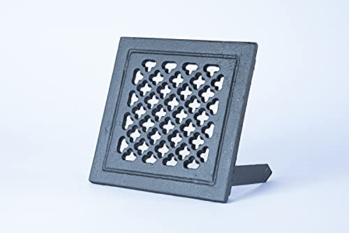 Euro Sezam - Gusseisen-Lüftungsgitter - Hitzebeständige Farbe - Farbe Graphit 15.70x2.30x15.70cm Euro Sezam - Gusseisen-Lüftungsgitter - Hitzebeständige Farbe - Farbe Graphit 15.70x2.30x15.70cm von SEZAM