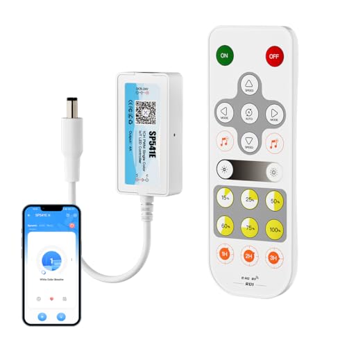 SEZO DC5V-24V PWM WiFi LED Controller SP541E Monochrome RF LED Fernbedienung 2.4GHz Bluetooth Kontrolle für fcob cob LED Streifen Kompatibel mit Alexa Google Home Steuerung SEZO DC5V-24V PWM WiFi LED Controller SP541E Monochrome RF LED Fernbedienung 2.4GHz Bluetooth Kontrolle für fcob cob LED Streifen Kompatibel mit Alexa Google Home Steuerung von SEZO