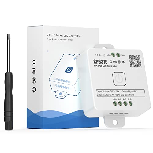 SEZO SP637E CCT Music Bluetooth SPI LED Controller Dynamisch wit lichteffect voor FCOB IC LED Strip Werk met RC1 Touch Panel/RB1 RF Remote/APP Control DC5V-24V SEZO SP637E CCT Music Bluetooth SPI LED Controller Dynamisch wit lichteffect voor FCOB IC LED Strip Werk met RC1 Touch Panel/RB1 RF Remote/APP Control DC5V-24V von SEZO