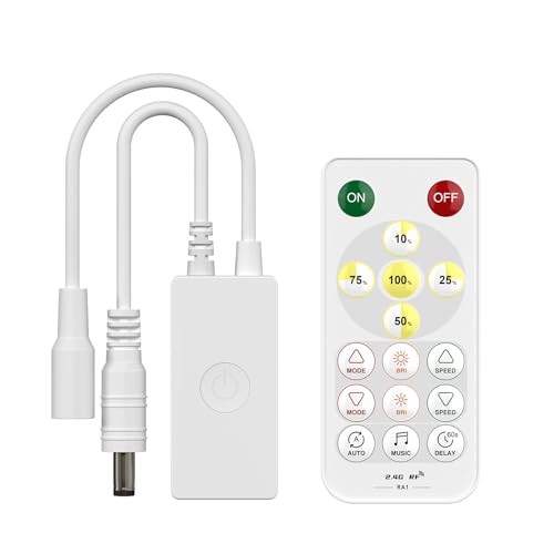 SEZO SP641E Einfarbige Musik Bluetooth PWM LED Controller Dynamische Effekte Gruppierung für 5630 5730 5050 2835 FCOB LED Streifen Arbeit mit RF Remote/APP Kontrol DC5V-24V Maximal 4A SEZO SP641E Einfarbige Musik Bluetooth PWM LED Controller Dynamische Effekte Gruppierung für 5630 5730 5050 2835 FCOB LED Streifen Arbeit mit RF Remote/APP Kontrol DC5V-24V Maximal 4A von SEZO