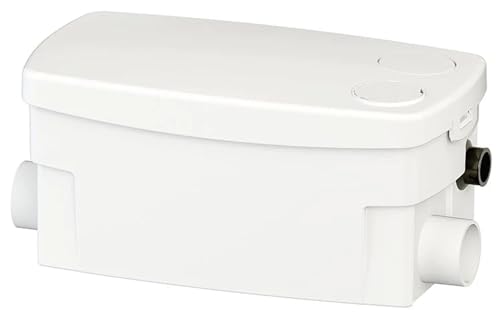 SFA SANIBROY 0016P Schmutzwasserpumpe / Haushaltspumpe SANIDOCHE+ | Kompakte Pumpe speziell für Dusche, Waschbecken und Bidet | Förderdistanz : 55x5m, Wasser 40°, 400 Watt, 220-240 Volt von SFA