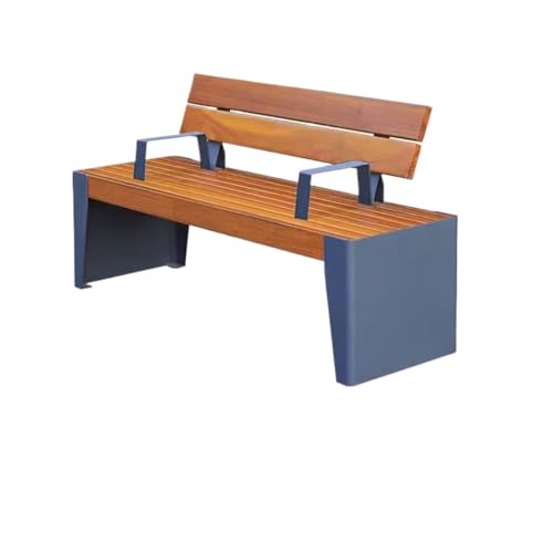 Außenbank Freizeit Anti-Korrosions-Holzsitzbank Im Freien Sitzbank Mit Rückenlehne Bank Im Freien Platz Gemeinschaft Parkbank Für Im Freien (Color : A 150cm) von SFANIIX