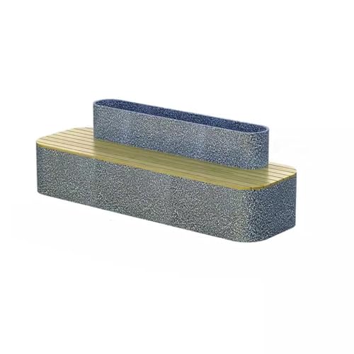 Außenbank Outdoor Nachahmung Terrazzo Blumenstühle, Bänke Und Blumenbeetkombinationen Für Draußen Parkbank Für Im Freien (Color : A 180CM) von SFANIIX