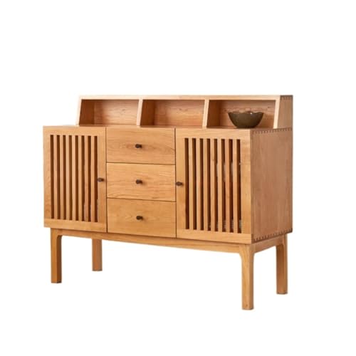 Buffetschrank Chinesische Moderne Kommode Kirschholz Kommode Küchenschrank Schrank Schlafzimmer Aufbewahrungsschrank Kommode mit Stauraum(M:135x40x95cm) von SFANIIX