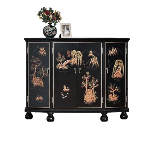 Buffetschrank Chinesischen stil esszimmer anrichte massivholz eingang wohnzimmer dekoration sofa kommode retro bemalt schuhschrank Kommode mit Stauraum von SFANIIX