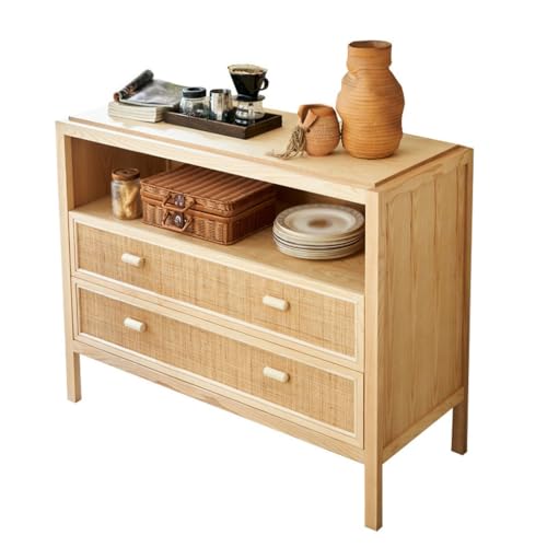 Buffetschrank Haushalt multifunktionale Kommode mit Schubladen Moderne minimalistische Wohnzimmer Wand Massivholz Rattan Kleiner Aufbewahrungsschrank Kommode mit Stauraum Buffetschrank Haushalt multifunktionale Kommode mit Schubladen Moderne minimalistische Wohnzimmer Wand Massivholz Rattan Kleiner Aufbewahrungsschrank Kommode mit Stauraum von SFANIIX