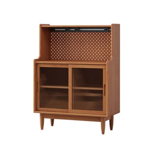 Buffetschrank Kleine Wohnung Kommode Einfacher Aufbewahrungsschrank Restaurant Seitenschrank Lochbrett Ablage Wand Teeschrank Kommode mit Stauraum (Color : A, Size : S100cm) von SFANIIX