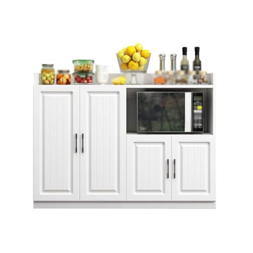 Buffetschrank Kommode Einfache Küche Schrank Schrank Mikrowelle Aufbewahrungsbox Teeschrank Kommode mit Stauraum (Größe : M140cm) von SFANIIX