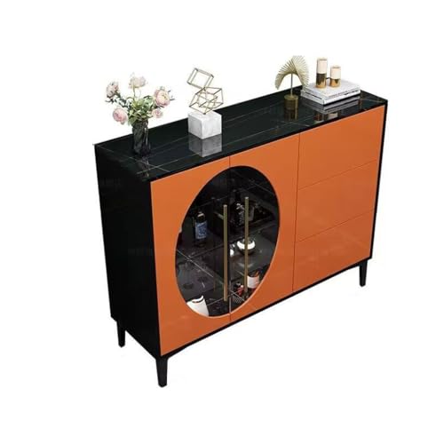 Buffetschrank Kommode Einfache Moderne Teeschrank Schrank Küche Geschirrschrank Wohnzimmer Wandschrank Kommode mit Stauraum (Color : A, Size : L140cm) von SFANIIX