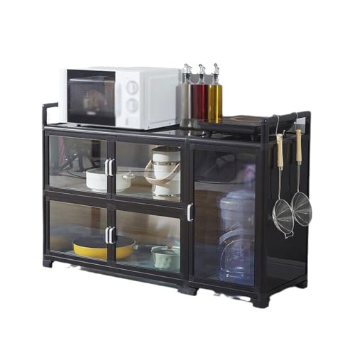 Buffetschrank Kommode Küche Geschirrschrank Geschirrschrank Mehrschichtiger Aufbewahrungsschrank Einfacher Aufbewahrungsschrank Kommode mit Stauraum (Color : A, Size : S115cm) von SFANIIX