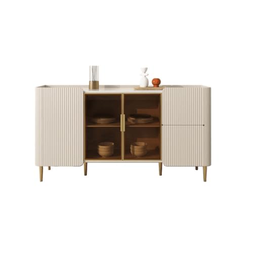 Buffetschrank Kommode Modern Einfaches Licht Luxus Schiefer Home Storage Schrank Restaurant Teeschrank Integrierter Wandschrank Kommode mit Stauraum (Größe : M160cm) von SFANIIX
