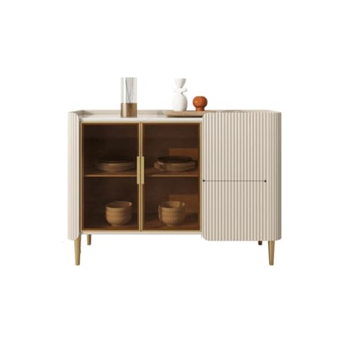 Buffetschrank Kommode Modern Einfaches Licht Luxus Schiefer Home Storage Schrank Restaurant Teeschrank Integrierter Wandschrank Kommode mit Stauraum (Größe : S120cm) von SFANIIX