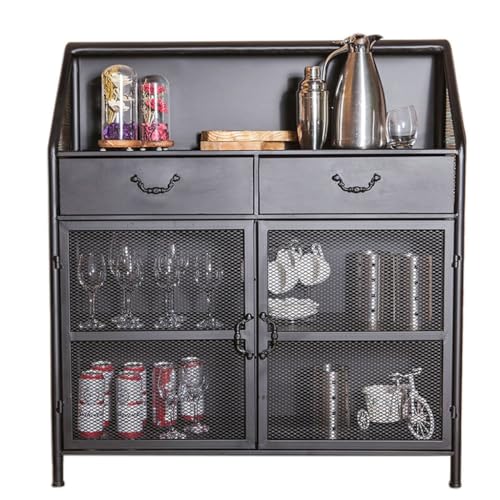 Buffetschrank Kommode Retro Eisen Restaurant Teeschrank Kleiner Weinschrank Schrank Schrank Mahlzeit Zubereitung Tischschrank Kommode mit Stauraum von SFANIIX