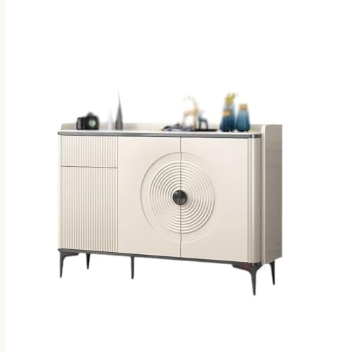 Buffetschrank Kommode Teeschrank Integrierter mehrschichtiger Schrank mit großer Kapazität Stauraum Moderner Stil kleiner Wohnschrank Kommode mit Stauraum (Größe : L121cm) von SFANIIX