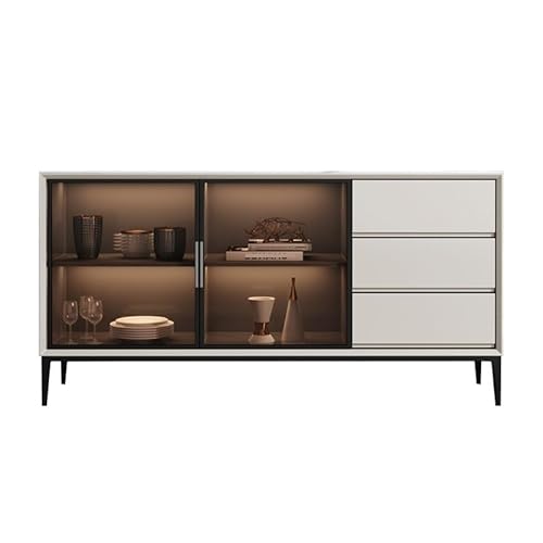 Buffetschrank Kommode Weinschrank Moderne Einfache Wohnzimmer Locker Home Küche Lagerschränke Barschrank Kommode mit Stauraum (Color : B, Size : 120 * 40 * 85cm) von SFANIIX