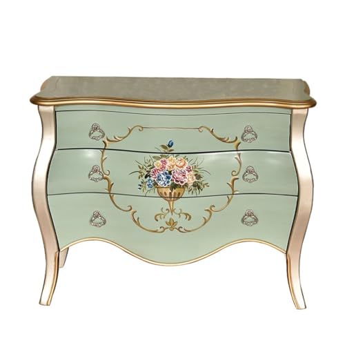 Buffetschrank Leichte luxuriöse Kommode Massivholz handgemalt Foyer Wandaufbewahrung Dekoration Eingangsschrank Kommode mit Stauraum Buffetschrank Leichte luxuriöse Kommode Massivholz handgemalt Foyer Wandaufbewahrung Dekoration Eingangsschrank Kommode mit Stauraum von SFANIIX