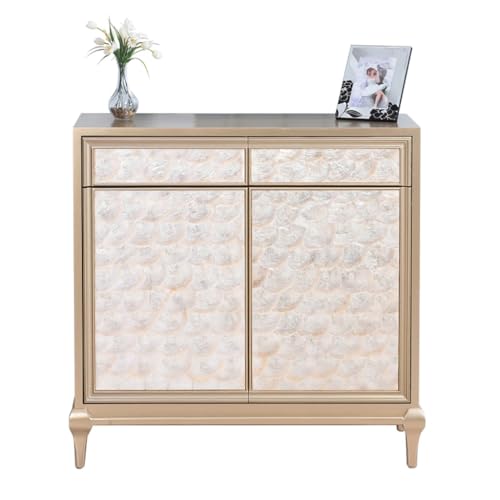 Buffetschrank Leichter Luxus Foyer Schuhschrank Holzschale Aufbewahrungsschrank Hauseingang Schrank Restaurant Kommode Kommode mit Stauraum (Größe : 80cm l) von SFANIIX