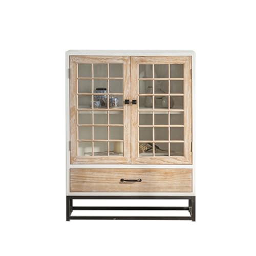 Buffetschrank Massivholz Eingangsschrank Retro Eingangshalle Seitenschrank B&B Esszimmer Seitenschrank Wohnzimmer Schlafzimmer Aufbewahrungsschrank Kommode mit Stauraum von SFANIIX