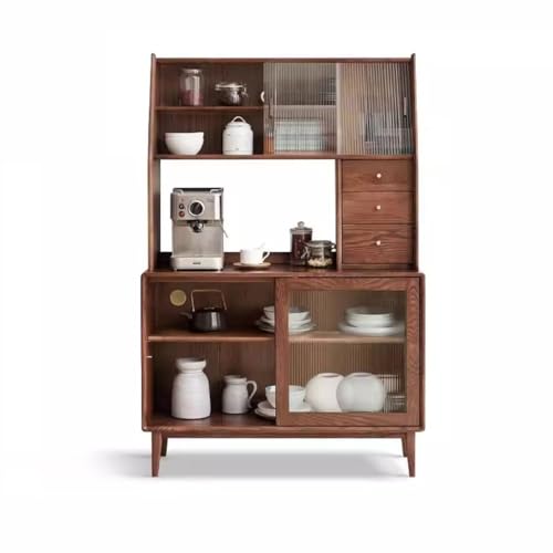 Buffetschrank Massivholz Kommode Integrierter Wandhochschrank Teeschrank Küchenschrank Nordischer Wohnzimmerschrank Kommode mit Stauraum von SFANIIX