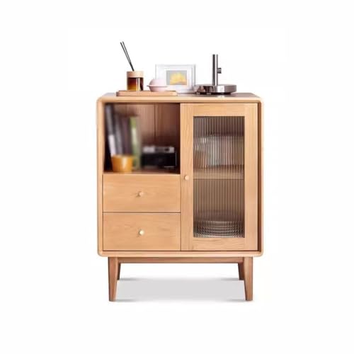 Buffetschrank Massivholz TV Seitenschrank Nordische Kommode Eiche Teeschrank Wohnzimmer Log-Schrank Vitrine Kommode mit Stauraum Buffetschrank Massivholz TV Seitenschrank Nordische Kommode Eiche Teeschrank Wohnzimmer Log-Schrank Vitrine Kommode mit Stauraum von SFANIIX