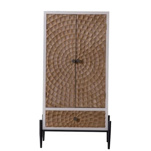 Buffetschrank Massivholz Wohnzimmer Kommode mit großer Kapazität B&B Schlafzimmer Dekoration Nachttisch Kommode mit Stauraum von SFANIIX