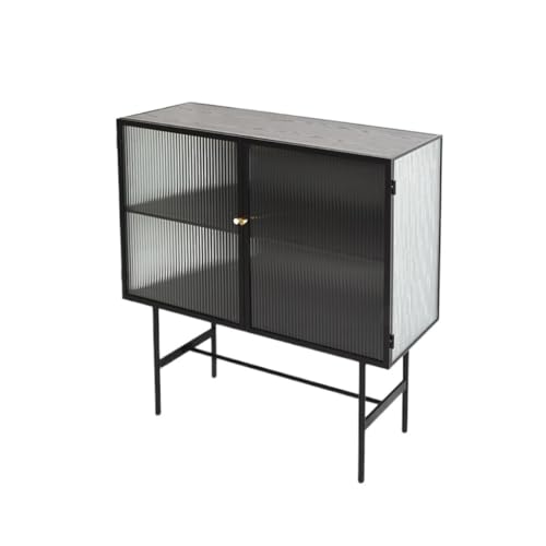 Buffetschrank Moderner minimalistischer Aufbewahrungsschrank Glaskommode Badezimmerschrank Geeignet für Küche, Restaurant, Büro usw. Kommode mit Stauraum(M:100 * 40 * 100cm) von SFANIIX