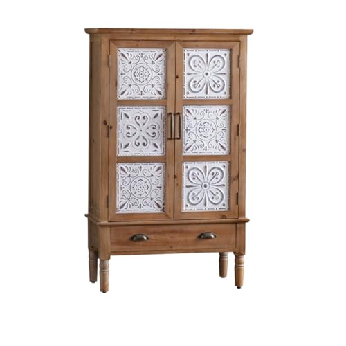 Buffetschrank Nordisch Retro Holzfarbene Kommode, Bett- Und Frühstücksschrank, Foyer Aufbewahrungsschrank Kommode mit Stauraum(S:80CMX36CMX132CM) von SFANIIX