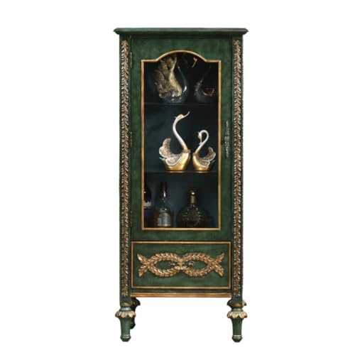 Buffetschrank Nordischen Massivholz Hoch Weinschrank Eintüriger Retro Glastür Wohnzimmer Kommode Kommode Kommode mit Stauraum von SFANIIX