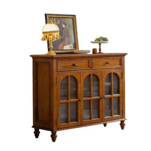 Buffetschrank Restaurant Massivholz Kommode Haushalt Multifunktions Weinschrank Lagerung Buffetschrank Küchenschrank Kommode mit Stauraum von SFANIIX