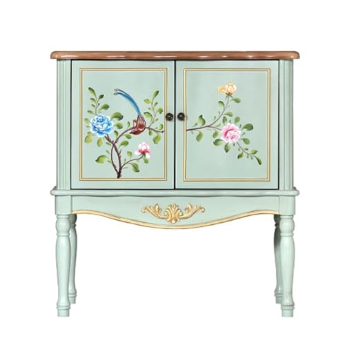 Buffetschrank Wohnzimmer Eingang Lagerschränke Ländliche Eingangsschränke Massivholz Handgemalt Schlafzimmer Wohnzimmer Esszimmer Kommoden Kommode mit Stauraum von SFANIIX