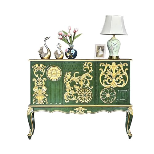 Buffetschrank Wohnzimmermöbel Retro Einbauschränke Kommoden Massivholz Licht Luxus Eingangshalle Trennwandschränke Kommode mit Stauraum von SFANIIX