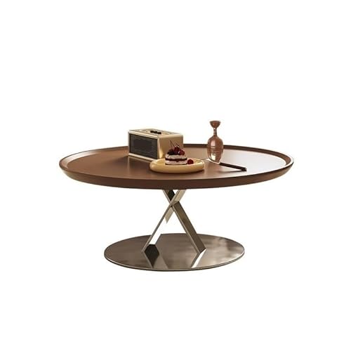 Couchtisch, rund, aus Edelstahl, Balkon, Wohnzimmer, Haus, Couchtisch, einfach, modern, Beistelltisch (Couchtisch, 90 cm) von SFANIIX