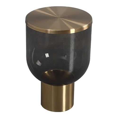 Endtisch Moderner einfacher Couchtisch Wohnzimmerbank Beistelltisch Beweglicher kreativer Glas Ecktisch Sofa Beistelltisch(Durchmesser 35cm Höhe 52cm) von SFANIIX