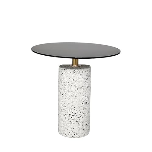 Endtisch Nordic Couchtisch Glasplatte Ecktisch Wohnzimmer Home Kleine Wohnung Beistelltisch Balkon Freizeit Couchtisch Sofa Beistelltisch (B) von SFANIIX