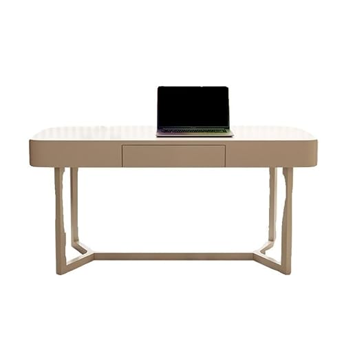 Heimbüro, Studienschreibtisch aus Massivholz, leichter luxuriöser Computer-Schreibtisch im französischen Stil, modern und einfach, kleine Wohnung, Schlafzimmertisch, einfach und modern (120 x 60 x 75 von SFANIIX