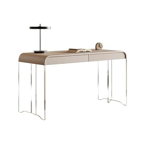 Home Office Acryl Schreibtisch Moderne minimalistische Haus Kleine Wohnung Arbeitsbüro Arbeitsbüro Kommode Schreibtisch Moderne Einfache Tisch(120 * 50 * 75cm) von SFANIIX