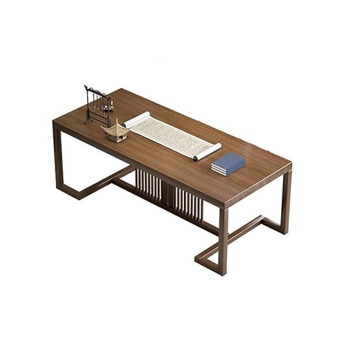 Home Office Chinesischen Stil Massivholz Schreibtisch Bücherregal Home Office Computer Schreibtisch Schreiben Kalligraphie Tisch Studie Möbel Schreibtisch Moderne Einfache Tisch(140 * 70 * 75cm) von SFANIIX