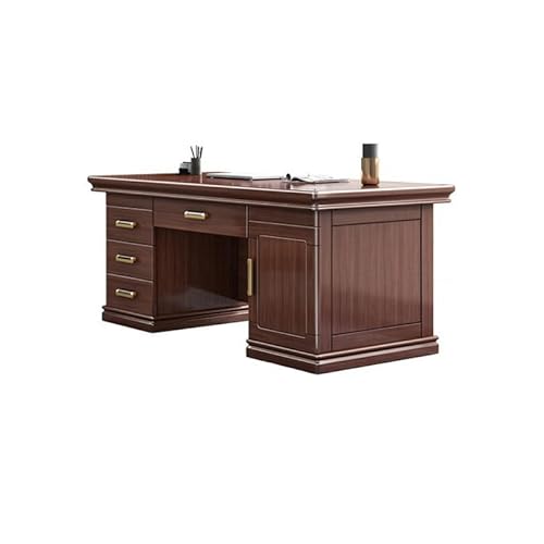 Home Office Chinesisches Massivholz Schreibtisch Modern Minimalistisches Zuhause Schlafzimmer Studie Desktop-Computertisch mit Schubladen Moderner Einfacher Tisch(Size:160 * 80 * 76cm) von SFANIIX
