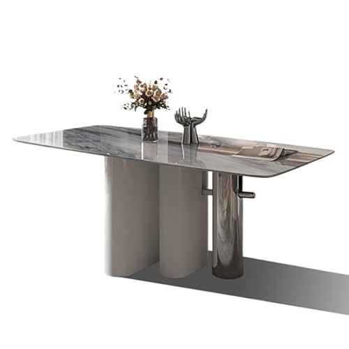 Home Office Es kann als Esstisch im Familienwohnzimmer oder als modernes und einfaches Home Office im Arbeitszimmer verwendet werden. Moderner einfacher Tisch(140 * 80 * 75cm) von SFANIIX