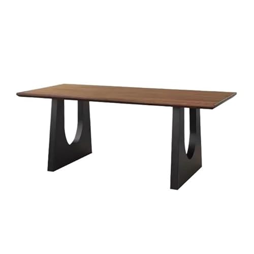 Home Office Holztisch Walnuss Farbe Wohnzimmer Großer langer Schreibtisch Esstisch Arbeitstisch Konferenztisch Schreibtisch Moderne Einfache Tisch(160 * 80 * 75cm) von SFANIIX