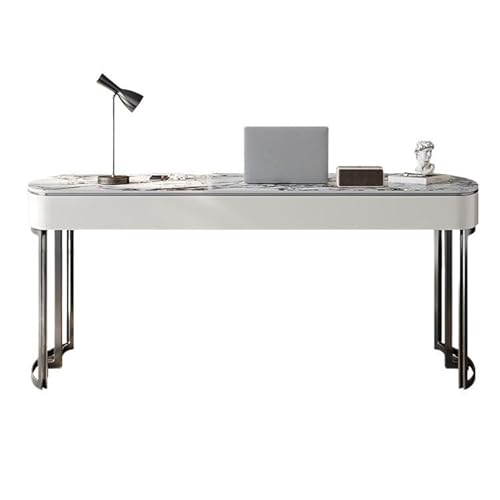 Home Office Licht Luxus glänzend Schiefer Schreibtisch, Studienbüro für Zuhause, Computerschreibtisch, modern, einfache Chef Schreibtisch Moderne Einfache Tisch(140 * 70 * 75cm) von SFANIIX