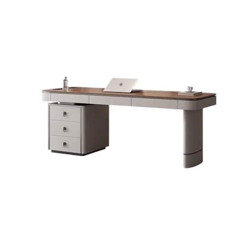 Home Office Massivholz Schreibtisch geeignet für Firmenbüros, leichte Luxus Heimstudie, Computerschreibtisch, Schreibtisch Moderne Einfache Tisch(180 * 70 * 75cm) von SFANIIX