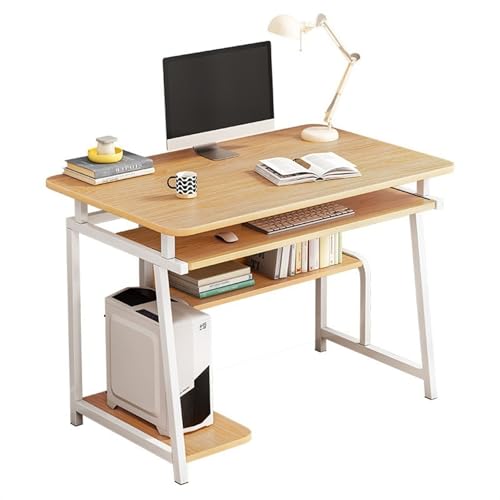 Home Office Multifunktionaler Desktop-Computertisch mit Lagerregal und CPU-Ständer Home Schreibtisch Arbeitsstation Moderne Einfache Tisch(60 * 40 * 73cm) von SFANIIX