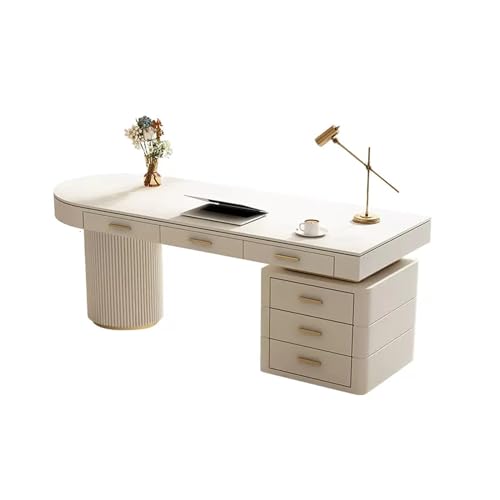 Home Office Schiefer Arbeitsplatte Computertisch für Zuhause Einfacher Schreibtisch Schreibtisch Boss Schreibtisch Werkbank Computerschreibtisch für Heimstudium Moderner Einfacher Tisch(Color : Right von SFANIIX
