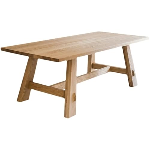 Home Office Schreibtisch komplett aus Massivholz, einfache Werkbank, langer Schreibtisch, Computertisch, Blockschreibtisch, Esstisch für kleine Wohnung, einfacher und moderner Tisch (160 x 70 x 75 cm) von SFANIIX