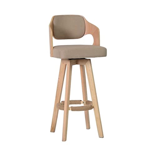 Moderne Barhocker 76cm/29,92 Zoll Einfache Mode Hohe Hocker Drehbarer Barhocker Komfortable Barhocker mit Rückenlehne Lounge Bar Stuhl Esszimmerstühle (Größe : A) von SFANIIX